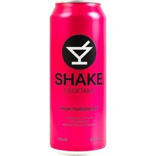 Напій слабоалкогольний 7% сильногазований Pink Pussycat Cocktails Shake з/б 0.5 л