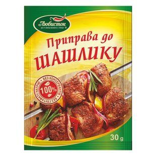 Приправа до шашлику Любисток, 30 г