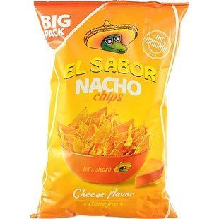 Чіпси зі смаком сиру El Sabor Nacho, 180 г