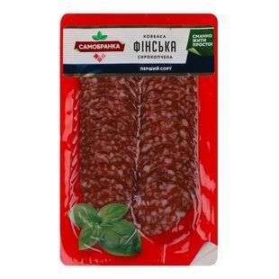 Ковбаса сирокопчена 1/г Фінська Самобранка, 80 г