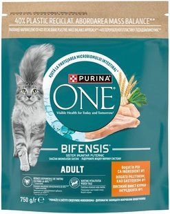 Корм для котів з куркою та цілісними злаками Purina One, 750 г