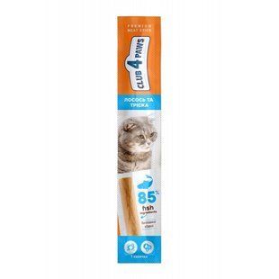М'ясна паличка Лосось та тріска Meat stick Premium Club 4 Paws, 5 г