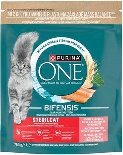 Корм для котів стерелізованих Steril Cat Salmon & Wheat Purina One, 750 г