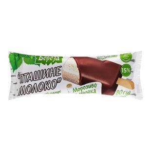 Морозиво ескімо пломбір пташинне молоко Біла Береза, 80 г