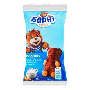 Тістечко бісквітне Молоко Барні, 30 г