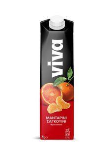 Напій соковий танжерин та червоний апельсин Viva, 1 л