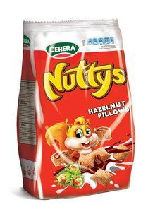 Сухий сніданок з начинкою лісового горіха Nuttys Cerera, 170 г