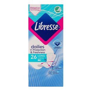 Прокладки гігієнічні Libresse Dailies Fresh Long Libresse 26 шт