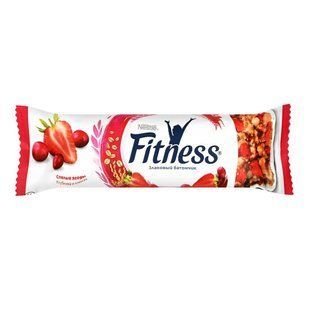 Сухий сніданок Стиглі ягоди полуниці та журавлина Fitness Nestle, 23.5 г
