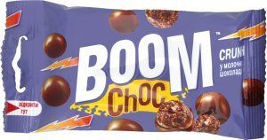 Драже Crunch кульки з какао у молочному шоколаді Boom Choc м/у 30г