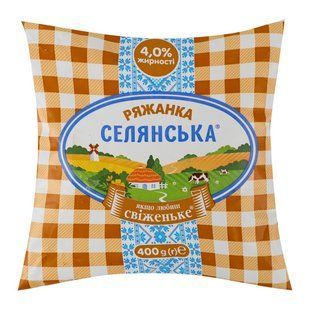 Ряжанка 4% Селянська, 400 г