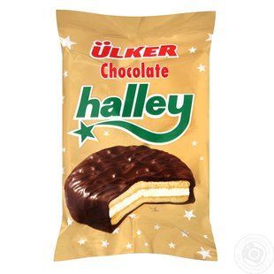 Печиво-сендвіч Halley шоколадне з маршмелоу Ulker, 30 гр