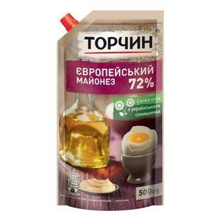 Майонез 72% Європейський Торчин, 500 г