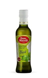 Оливкова олія Extra Virgin з ароматом базиліку Enzo Mucelli, 250 мл