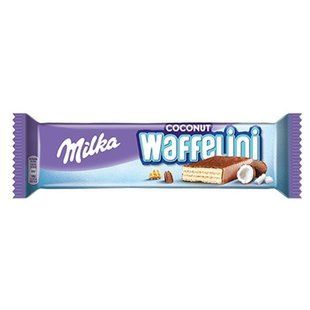 Вафлі з начинкою з кокосом покриті молочним шоколадом Coconut Waffelini Milka, 31 г