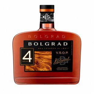 Бренді 40% виноградний витриманий 4 роки VSOP Bolgrad пл 0.5 л