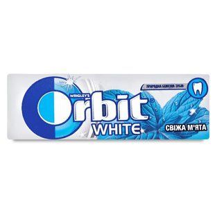 Гумка жувальна без цукру Свіжа м'ята Orbit, 14г
