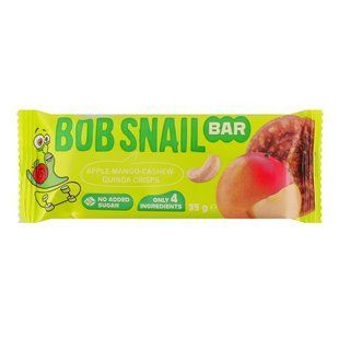 Батончик фруктово-горіховий Яблуко-манго-кеш'ю-кріспи кіноа Bob Snail м/у 35г