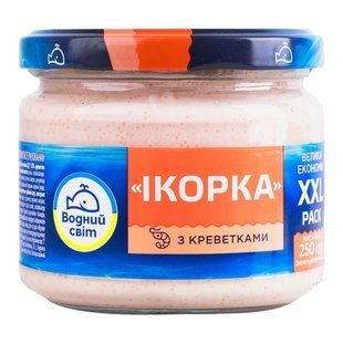 Продукт з ікрою океанічної риби та креветками Ікорка Водний світ, 250 г