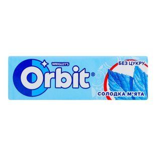 Гумка жувальна без цукру Солодка м'ята Orbit, 14г