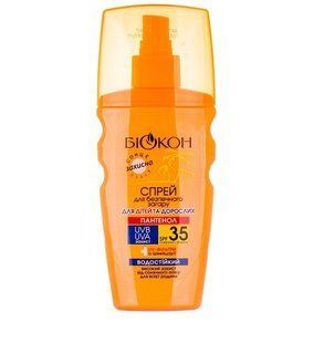 Спрей для безпечної засмаги SPF 35 Биокон, 160 мл