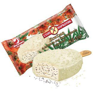 Морозиво ескімо з маком і кунжутом Стоп наркотик Ласунка, 85 г