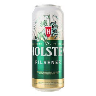 Пиво світле Pilsener з/б Holsten, 0.48 л